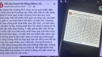 Nhà trường phủ nhận việc học sinh phải đóng quỹ hội trại 5 triệu đồng