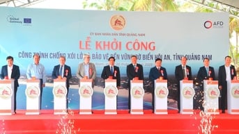 Quảng Nam khởi công công trình chống xói lở bờ biển Hội An