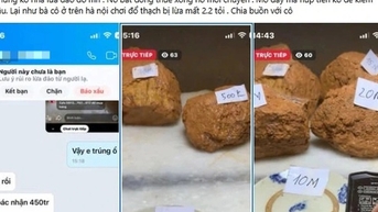 Nhiều người "sập bẫy" trò lừa đảo "đổ thạch" online