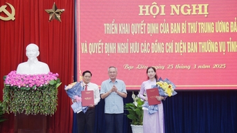 Nhiều lãnh đạo ban Đảng, sở, ngành ở Bạc Liêu xin nghỉ hưu trước tuổi