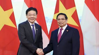 Trọng thể lễ đón Thủ tướng Singapore thăm chính thức Việt Nam