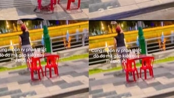 Xử phạt nữ chủ quán gom ly nhựa ném xuống sông Cà Ty