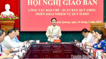Giao ban công tác báo chí - xuất bản quý I