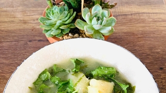 Dân dã canh khoai sắn lá lốt