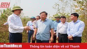 Quyết tâm khởi công xây dựng khu tái định cư cho các hộ dân thuộc Dự án hồ chứa nước bản Mồng giai đoạn 1 trước ngày 30/4