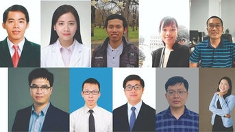 2023년 골든 글로브 상을 수상한 10명의 젊은 과학자들의 초상화