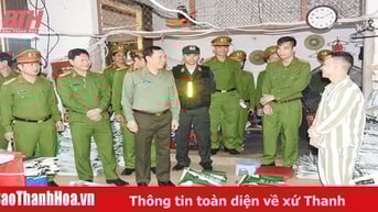 Trung tướng Lê Văn Tuyến, Thứ trưởng Bộ Công an kiểm tra công tác đặc xá năm 2025 tại Thanh Hóa