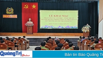 Khai mạc Trại sáng tác Văn học nghệ thuật chủ đề “80 năm Truyền thống Công an Nhân dân và quê hương Quảng Trị anh hùng”