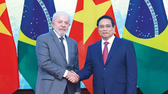Thủ tướng Chính phủ Phạm Minh Chính hội kiến với Tổng thống Brazil Luiz Inácio Lula da Silva