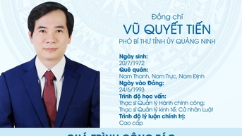 Ông Vũ Quyết Tiến được bầu làm Phó Bí thư Tỉnh ủy Quảng Ninh