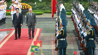 Chủ tịch nước Lương Cường chủ trì lễ đón Tổng thống Brazil thăm Việt Nam