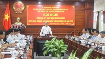 Thống nhất trình UBND tỉnh công nhận xã Nhơn Nghĩa A đạt chuẩn nông thôn mới nâng cao