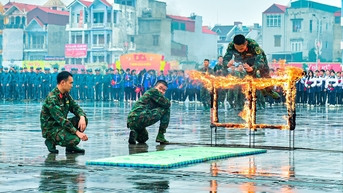 Lực lượng vũ trang tỉnh Hải Dương giữ vững lá cờ đầu trong phong trào thi đua Quyết thắng