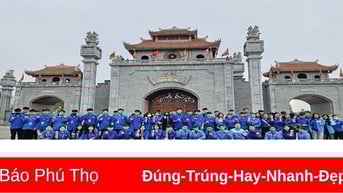 Gần 4.000 lượt thanh niên tình nguyện tham gia phục vụ Giỗ Tổ Hùng Vương năm 2025