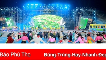 Tổng duyệt chương trình nghệ thuật khai mạc Lễ hội Đền Hùng và Tuần Văn hóa