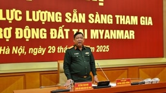 Bộ Quốc phòng tổ chức lực lượng, phương tiện sang hỗ trợ Myanmar khắc phục hậu quả động đất