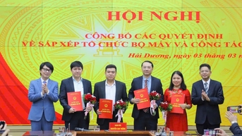Sở Khoa học và Công nghệ Hải Dương có 9 phòng, đơn vị trực thuộc sau hợp nhất