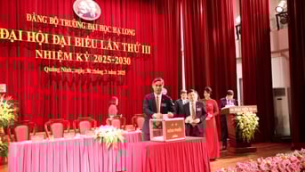 Đại hội đại biểu Đảng bộ Trường Đại học Hạ Long lần thứ III, nhiệm kỳ 2025-2030