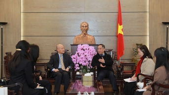 Phó Đại diện Văn phòng Kinh tế và Văn hoá Đài Bắc tại Việt Nam thăm và làm việc tại Bảo tàng Mỹ thuật Việt Nam