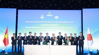 Petrovietnam ký hợp đồng chia sản phẩm dầu khí với nhà thầu Nhật Bản