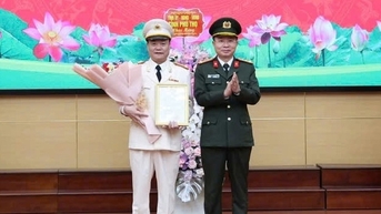 Bổ nhiệm Phó Giám đốc Công an các tỉnh Bắc Giang, Phú Thọ, Điện Biên