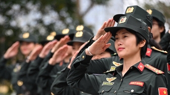 Các nữ sĩ quan xinh đẹp Đơn vị Cảnh sát Gìn giữ hòa bình số 1 Việt Nam