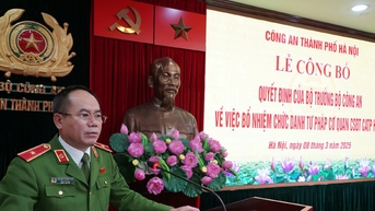Bổ nhiệm chức danh Phó Thủ trưởng Cơ quan Cảnh sát điều tra CATP Hà Nội