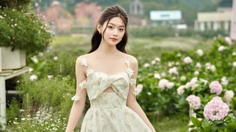 Những bản phối ngọt ngào với váy hoa trong mùa hè này