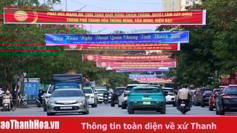 Thành phố Thanh Hóa rực rỡ cờ hoa chào mừng kỷ niệm 60 năm Hàm Rồng chiến thắng