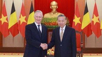 Tổng Bí thư Tô Lâm hội kiến Nhà vua Bỉ Philippe