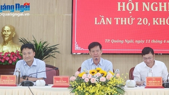 Thành ủy Quảng Ngãi tổ chức Hội nghị lần thứ 20, khóa XVI