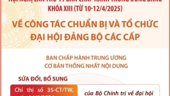 Công tác chuẩn bị và tổ chức đại hội đảng bộ các cấp