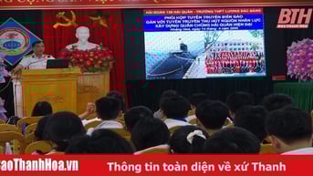 Hải đoàn 128 Hải quân phối hợp tuyên truyền biển, đảo gắn với thu hút nguồn nhân lực tại Thanh Hóa