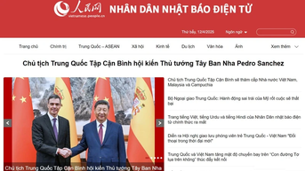 Trung Quốc: Nhân Dân nhật báo điện tử ra trang tiếng Việt