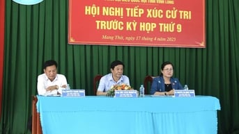 Cử tri huyện Mang Thít thống nhất cao với những nội dung của Kỳ họp thứ 9
