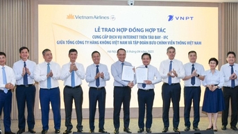 VNPT និង Vietnam Airlines សហការ​ផ្តល់​សេវា​អ៊ីនធឺណិត​លើ​យន្តហោះ