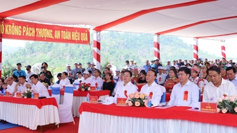 Khánh thành Dự án Hồ chứa nước Krông Pách thượng giai đoạn 1