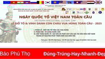 Ngày Quốc tổ Việt Nam toàn cầu năm 2025 được tổ chức vào ngày 10/3 Âm lịch