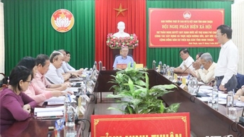 Tọa đàm phản biện xã hội dự thảo Nghị quyết Quy định mức hỗ trợ kinh phí cho công tác xây dựng và thực hiện hương ước, quy ước của cộng đồng dân cư trên địa bàn tỉnh Ninh Thuận