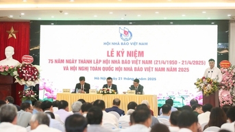 Hình ảnh Lễ kỷ niệm 75 năm Ngày thành lập Hội Nhà báo Việt Nam