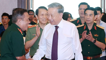 Tổng Bí thư Tô Lâm gặp mặt đại biểu tướng lĩnh tham gia Chiến dịch Hồ Chí Minh