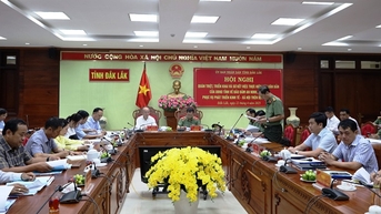 Sơ kết việc thực hiện các văn bản của UBND tỉnh về bảo đảm an ninh trật tự phục vụ phát triển kinh tế- xã hội trên địa bàn tỉnh