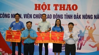Công đoàn UBND tỉnh Đắk Nông đoạt giải nhất toàn đoàn hội thao công nhân,...