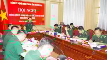 Đảng uỷ BĐBP tỉnh thông qua Đề án Đại hội các chi, đảng bộ cơ sở