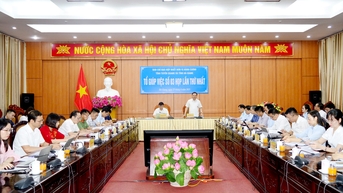 Họp Tổ giúp việc số 3 Ban Chỉ đạo hợp nhất đơn vị hành chính 2 tỉnh Tuyên Quang và Hà Giang