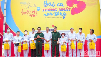 Bệnh viện Quân y 175 trao tặng 300 phần quà cho bệnh nhân trong chương trình “Giai điệu yêu thương”