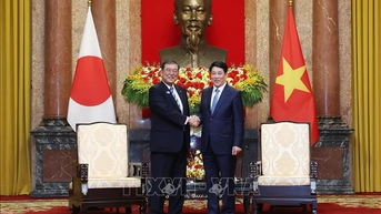 Chủ tịch nước Lương Cường hội kiến Thủ tướng Nhật Bản Ishiba Shigeru
