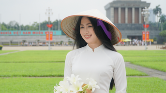 Nô nức bắt 'trend' chụp ảnh mừng Ngày thống nhất