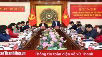 Đoàn công tác Học viện Chính trị Quốc gia Hồ Chí Minh làm việc tại tỉnh Thanh Hoá