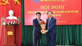 Công bố quyết định điều động, bổ nhiệm lãnh đạo Bảo hiểm xã hội khu vực XIX 